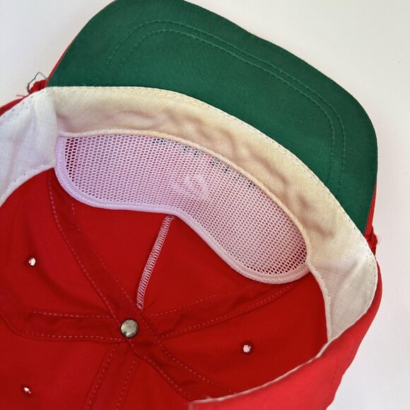 Vintage Wind Song Hat with Rope La Mode Leather Adjustable Strap Cap Made in USA - Picture 9 of 10